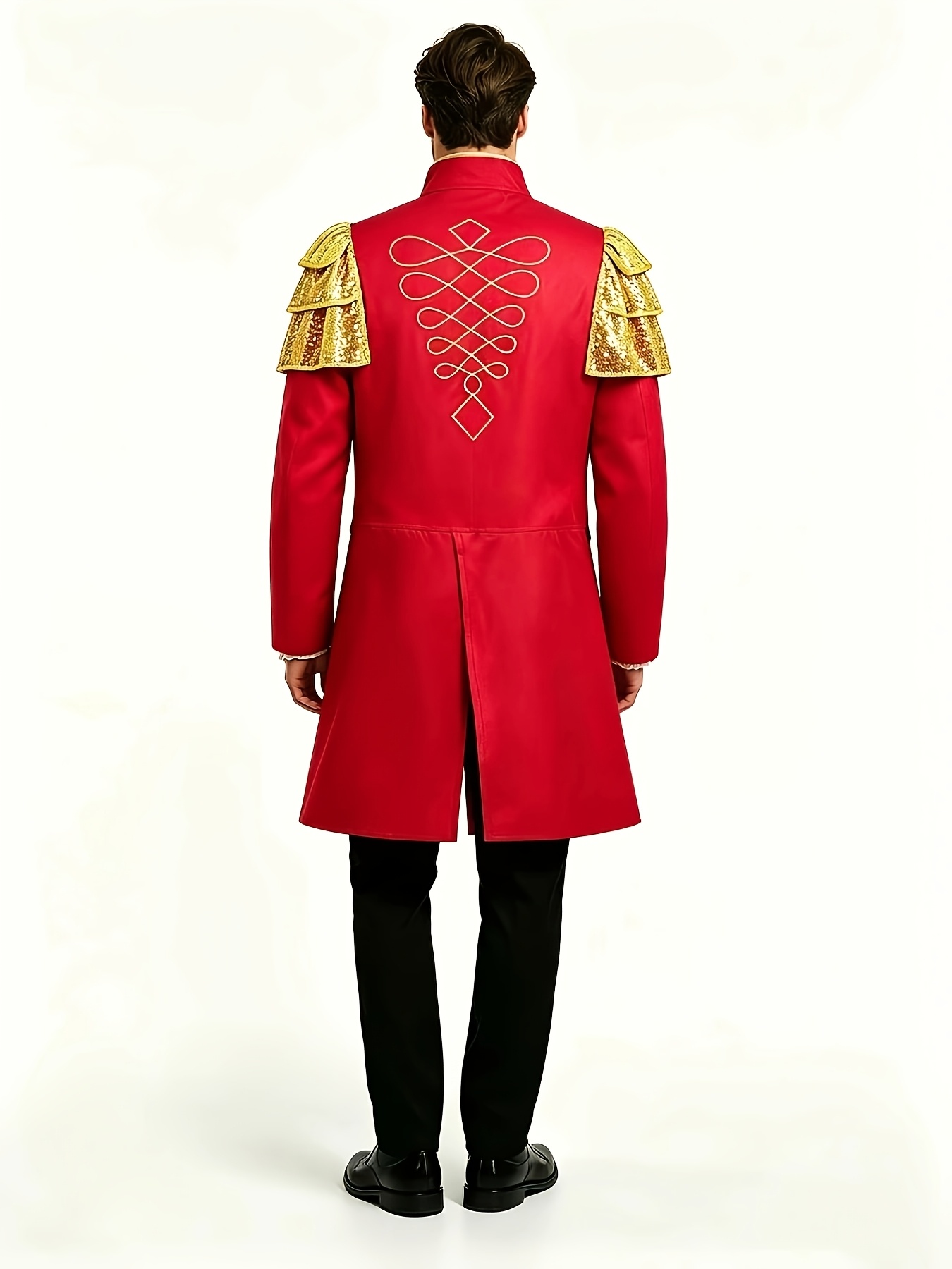 Men's Vintage Court Stand-Up Collar Tailcoat Jacket